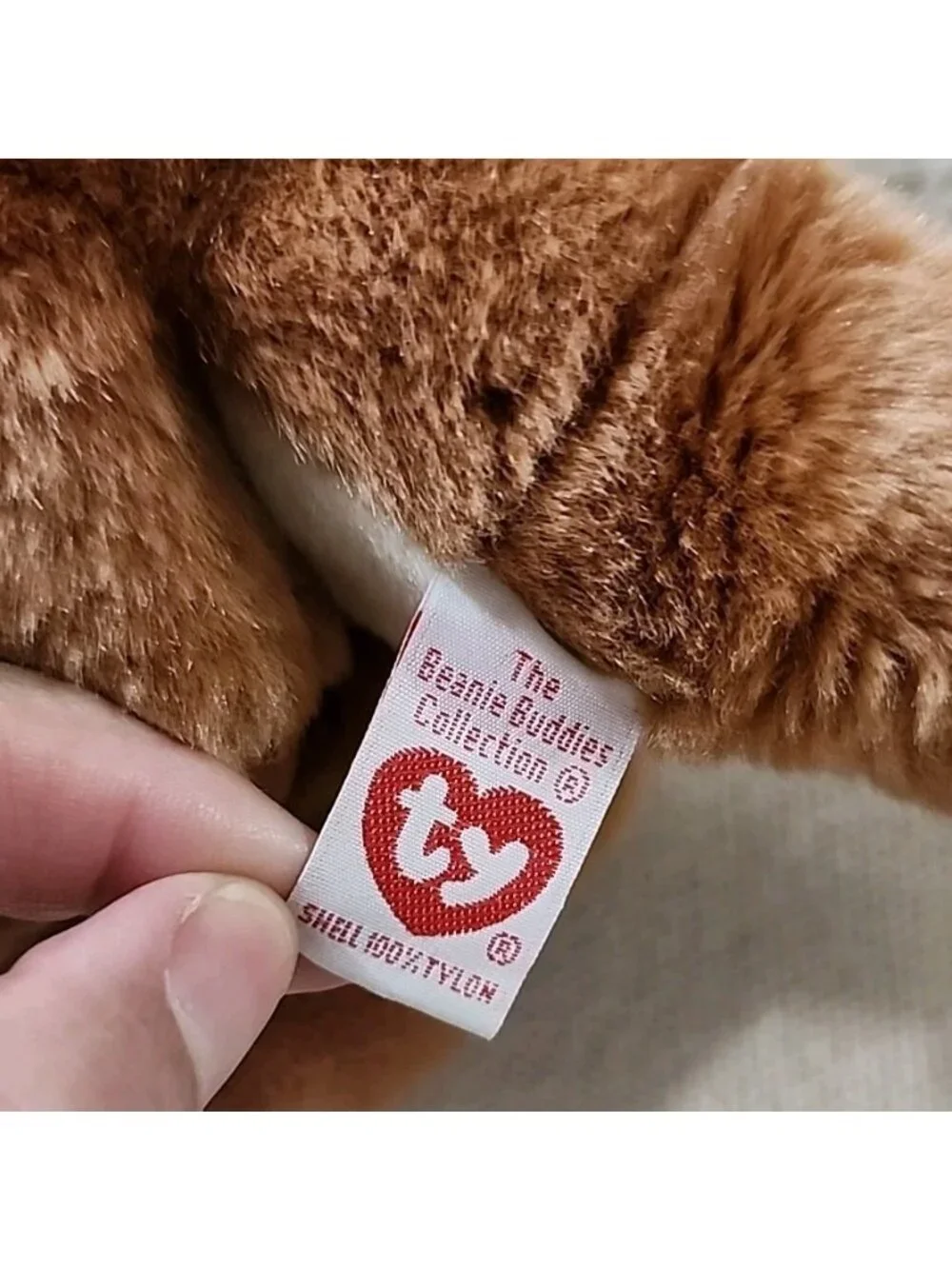 VTG TY Kangaroo‎ With Baby Plush POUCH The Beanie Buddies Collection 14
